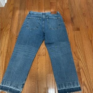 Lucky jeans. Button fly Loose high rise crop. Wore twice